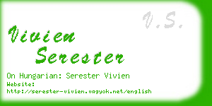 vivien serester business card